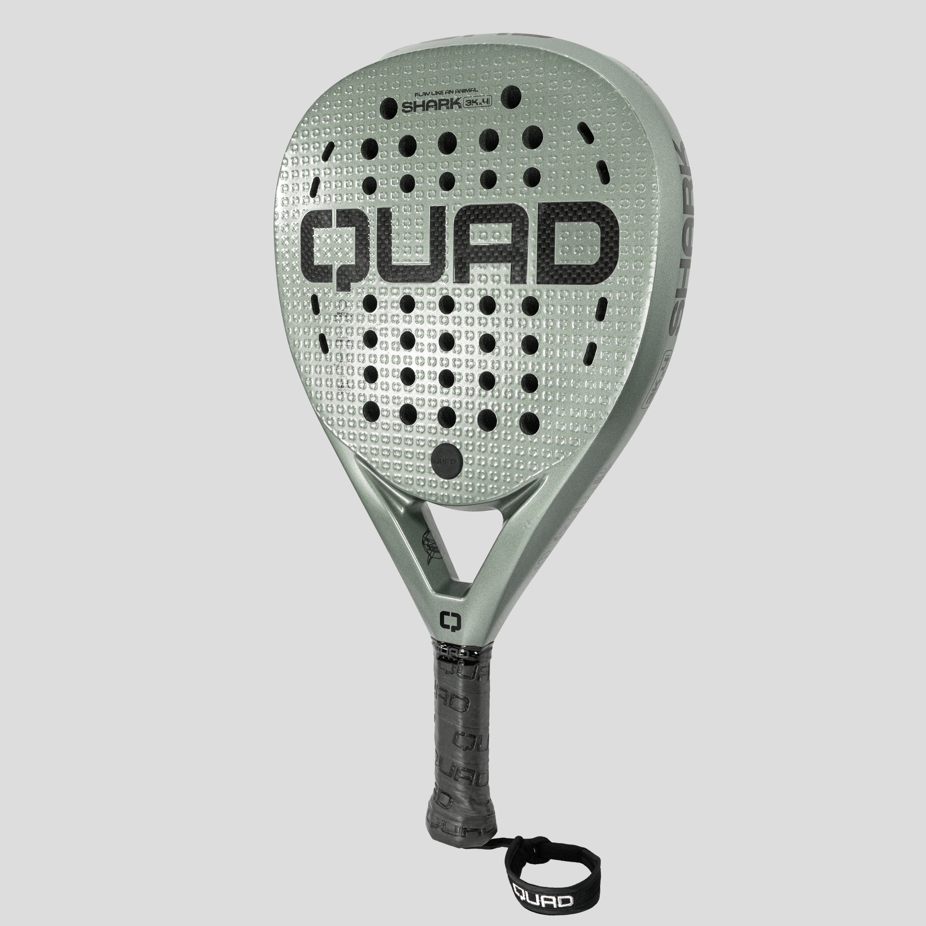 QUAD Shark padel Racket and Grey Padel Racket Bag