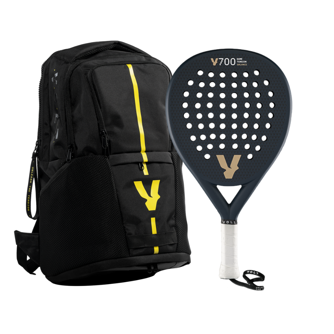 VOLT 700 v 23 Padel Racket and Black Backpack