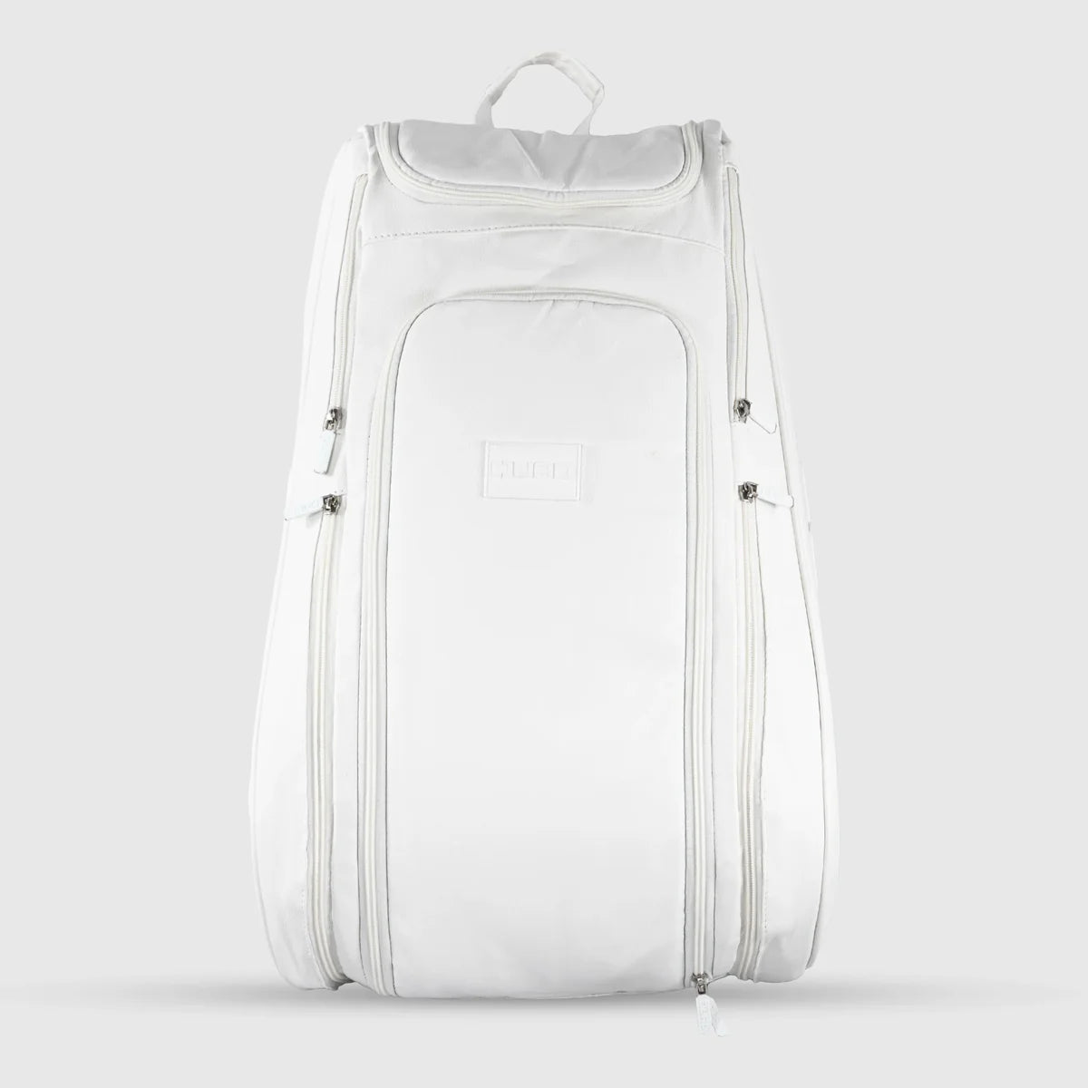 QUAD Fox Padel Racket and QUAD White Leather Padel Racket Bag