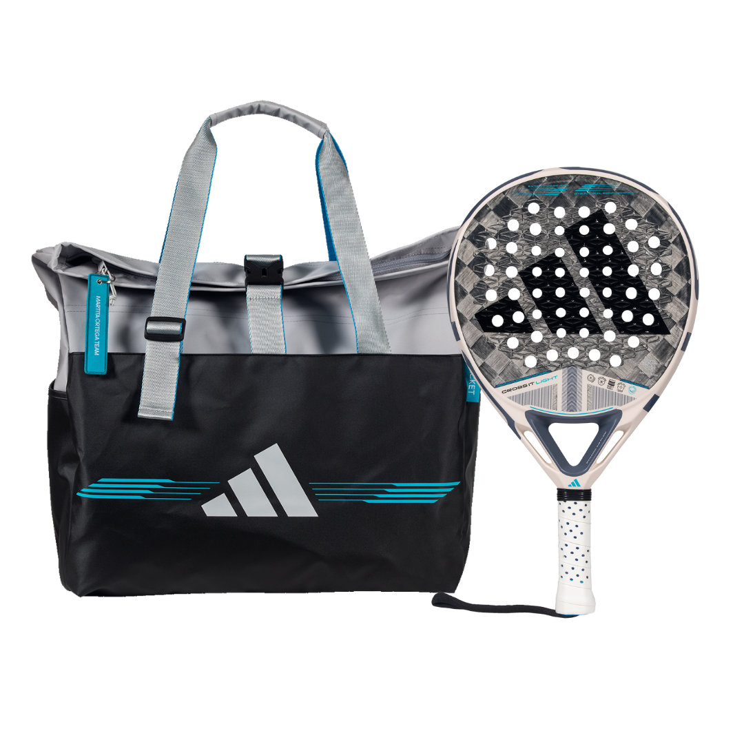 ADIDAS Cross It Light 3.4 Padel Racket - Marta Ortega and ADIDAS Weekend 3.4 Padel Racket Bag - Marta Ortega